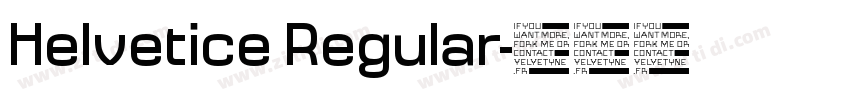 Helvetice Regular字体转换